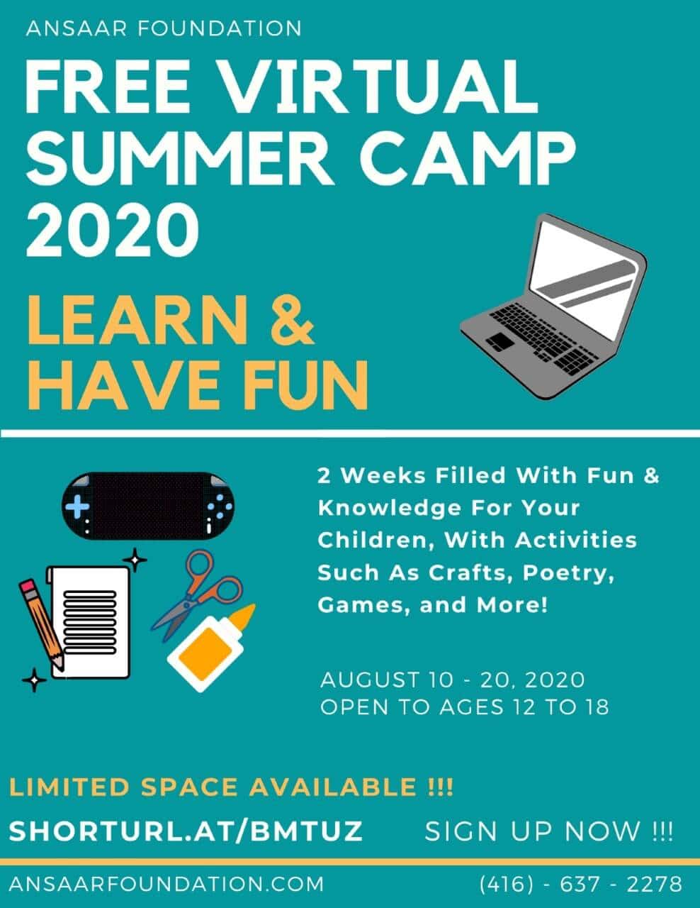 Summer camp poster